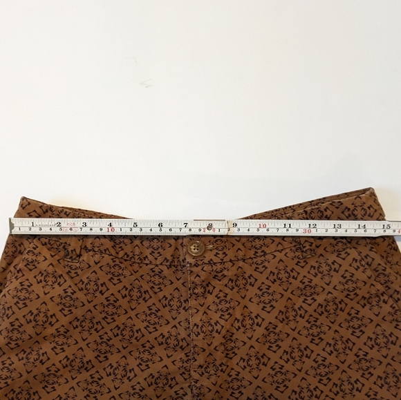 Patagonia Tan Cotton Shorts Brown Geometric Print - Picture 4 of 6